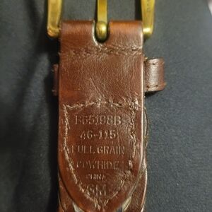 Source Unknown Brown Braided Belt